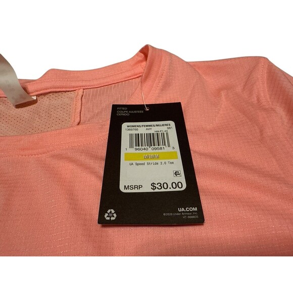 Under Armour Women's UA Speed Stride 2.0 T-Shirt Fitted Reflective - Medium NWT - Picture 3 of 5